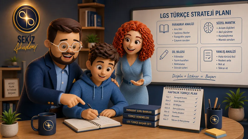 LGS Türkçe Nasıl Çalışılır? Konular, Paragraf, Sözel Mantık ve Net Artırma Rehberi
