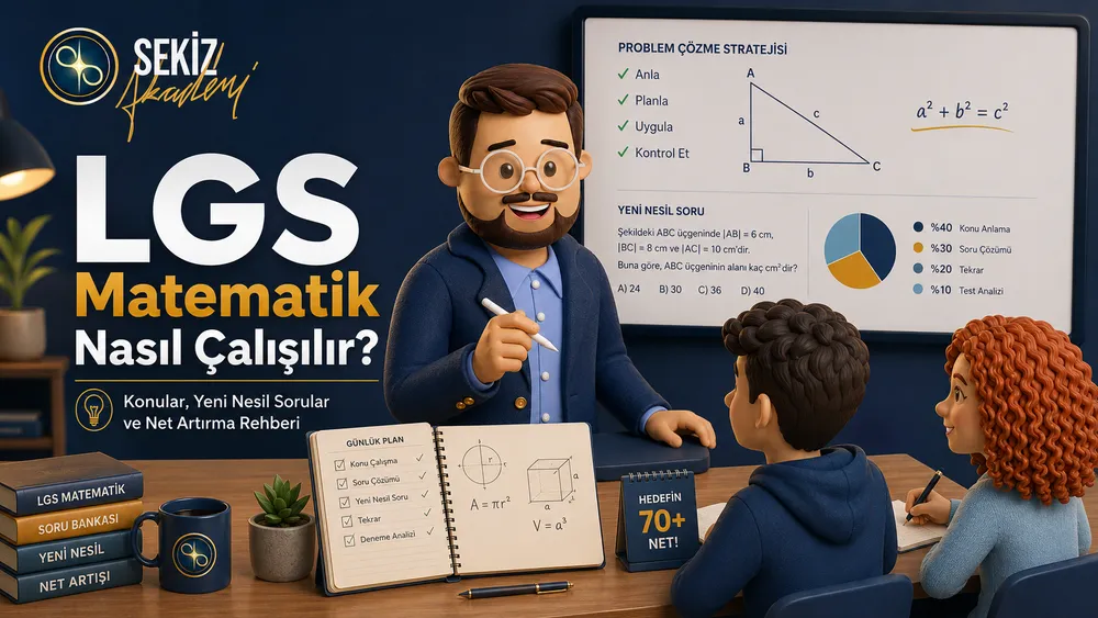 LGS Matematik Nasıl Çalışılır? Konular, Yeni Nesil Sorular ve Net Artırma Rehberi